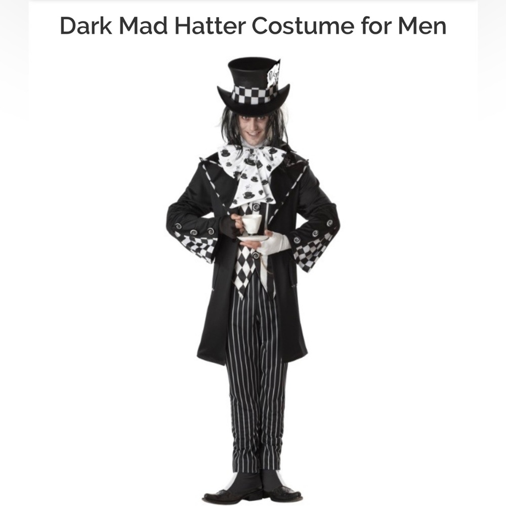 Halloween Costume - Dark Mad Hatter XL